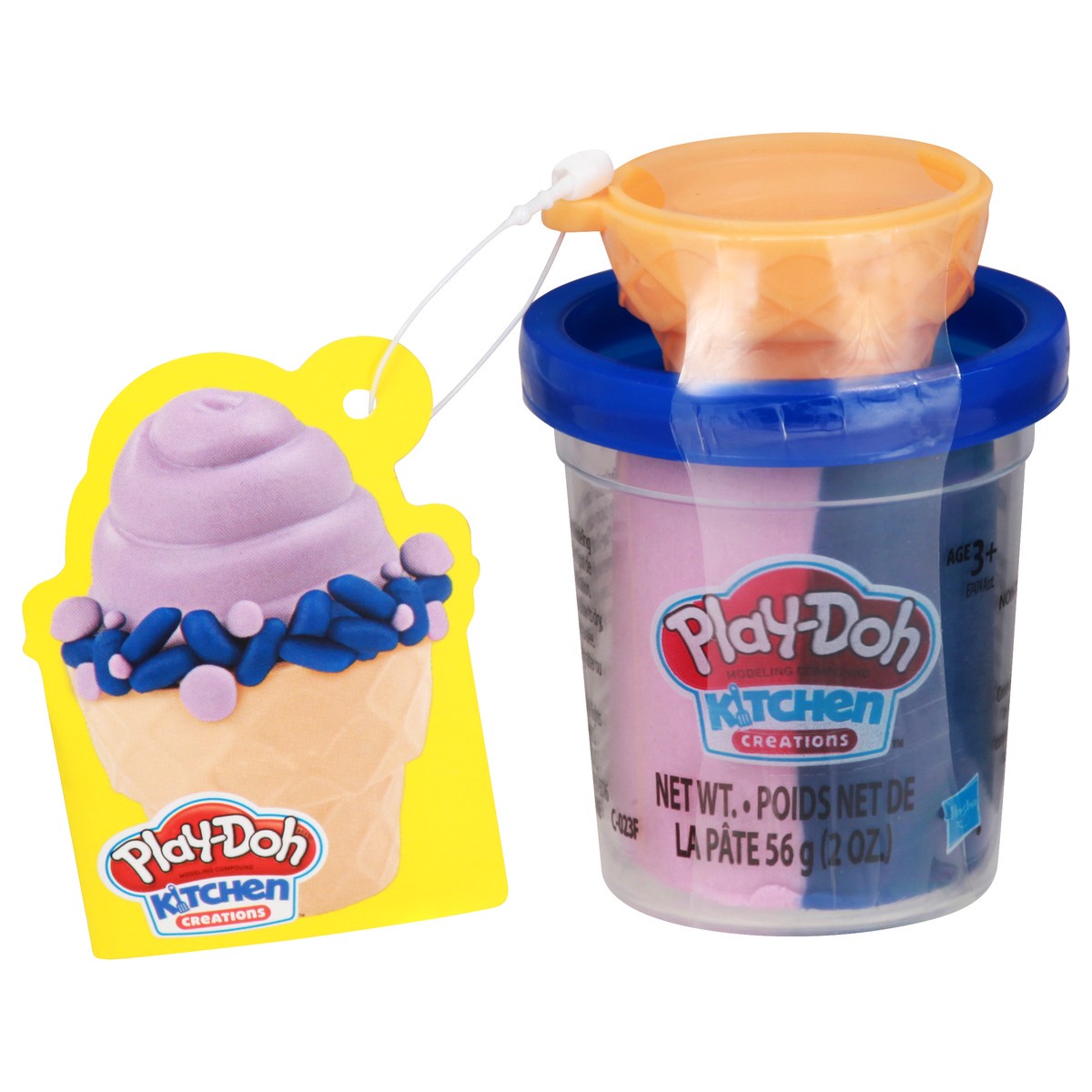 slide 1 of 7, Play-Doh Kitchen Creations Ice Cream Cone Modeling Compound, 1 ct