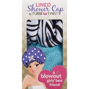 slide 1 of 1, Turbie Twist Lined Shower Cap, 1 ct