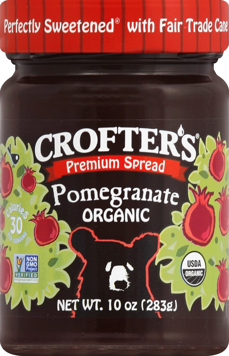 slide 2 of 2, Crofter's Premium Spread Pomergranate Organic, 10 oz