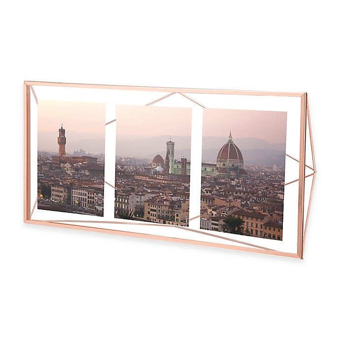 slide 1 of 2, Umbra Prisma 3-Opening Picture Frame - Copper, 1 ct