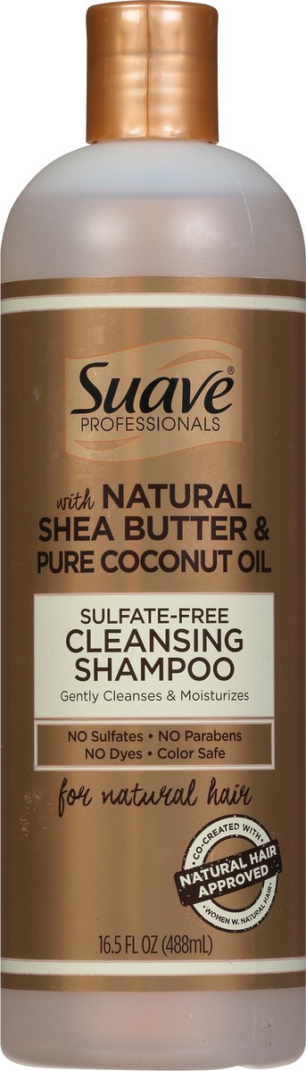 slide 2 of 9, Suave Professionals for Natural Hair Cleansing Sulfate Free Shampoo Shea Butter and Coconut Oil, 16.5 oz, 16.5 oz