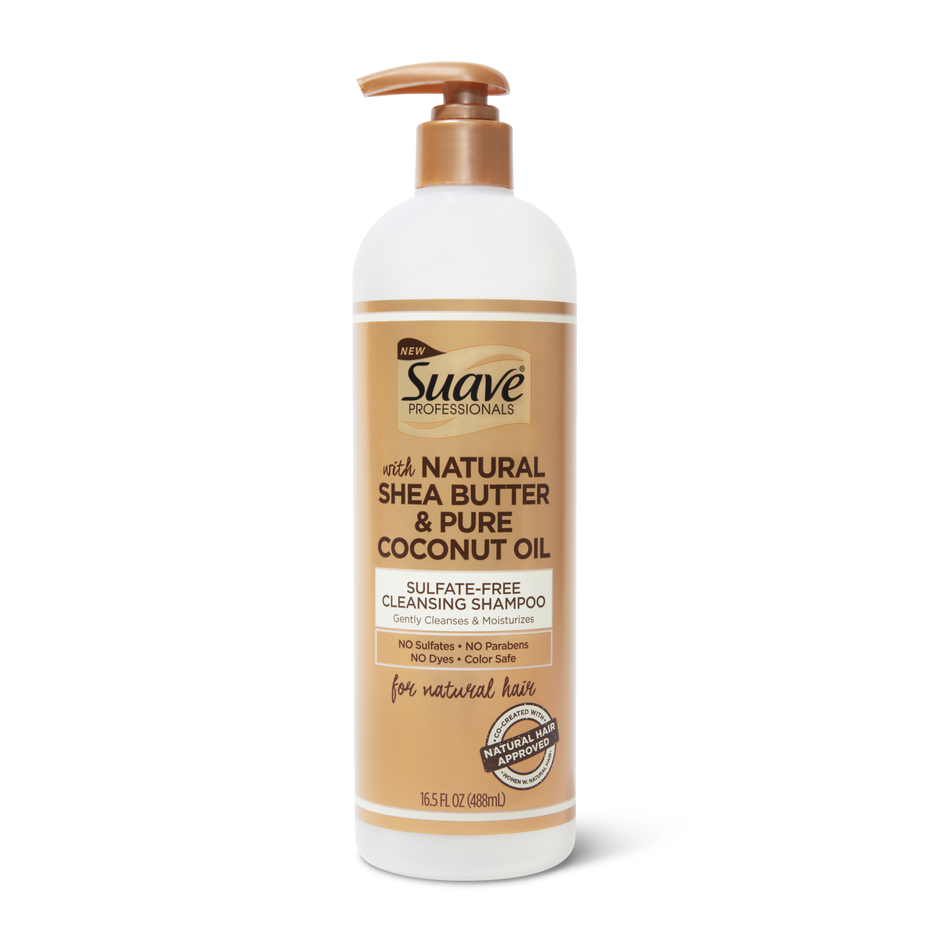 slide 1 of 9, Suave Professionals for Natural Hair Cleansing Sulfate Free Shampoo Shea Butter and Coconut Oil, 16.5 oz, 16.5 oz