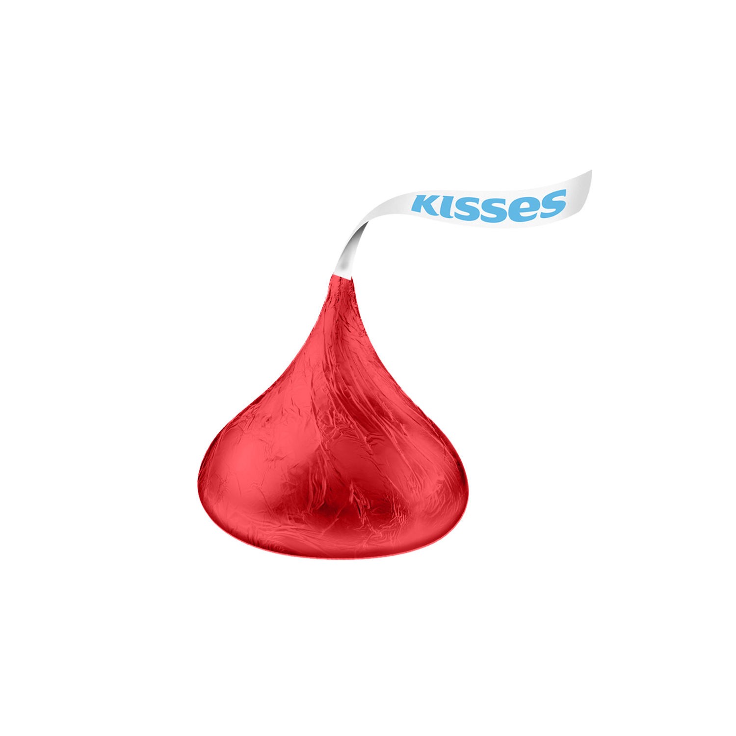 slide 7 of 8, Hershey's KISSES Milk Chocolate, Valentine's Candy Plastic Cane, 2.24 oz, 2.24 oz