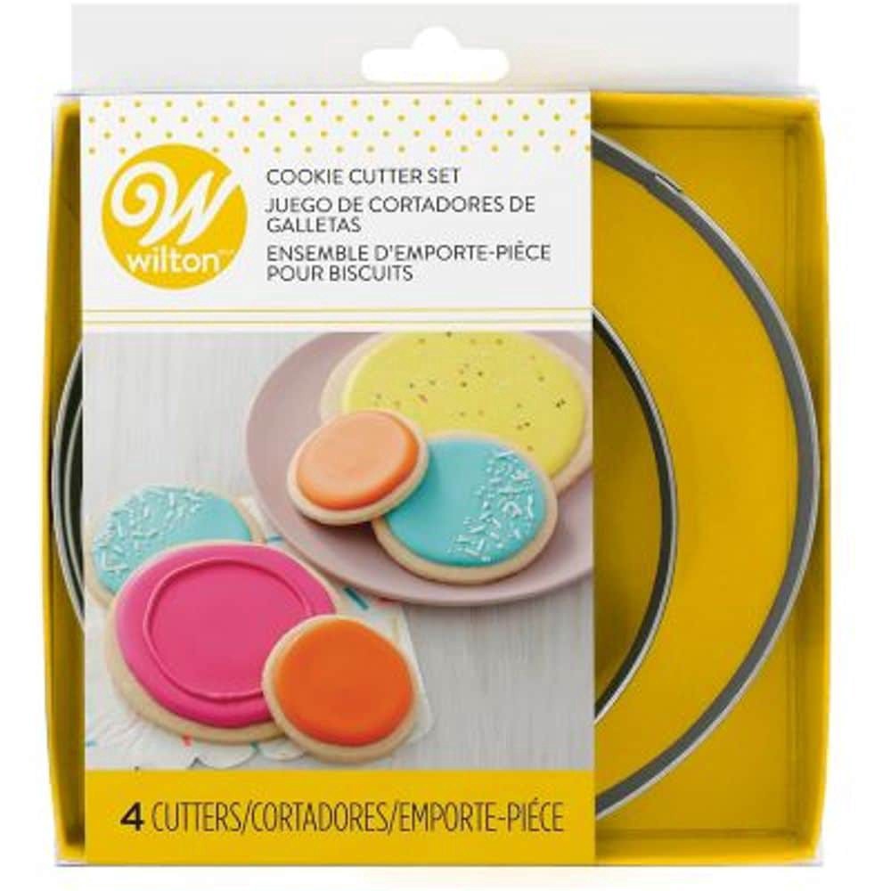 slide 3 of 6, Wilton 4-Piece Nesting Circle Cookie Cutters, 4 ct