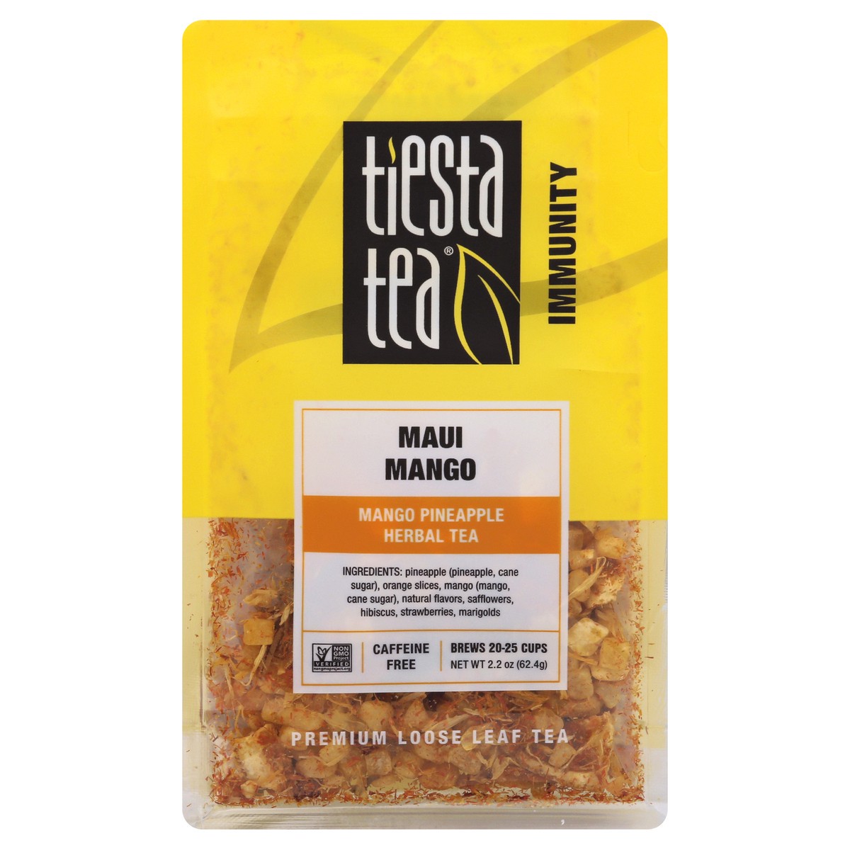 slide 1 of 9, Tiesta Tea Immunity Loose Leaf Maui Mango Herbal Tea 2.2 oz, 2.2 oz