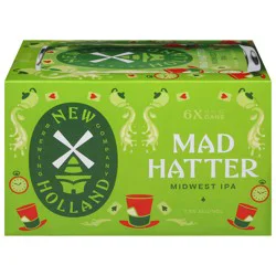 New Holland Brewing Company Midwest IPA Mad Hatter Beer - 6 x 12 fl oz Cans