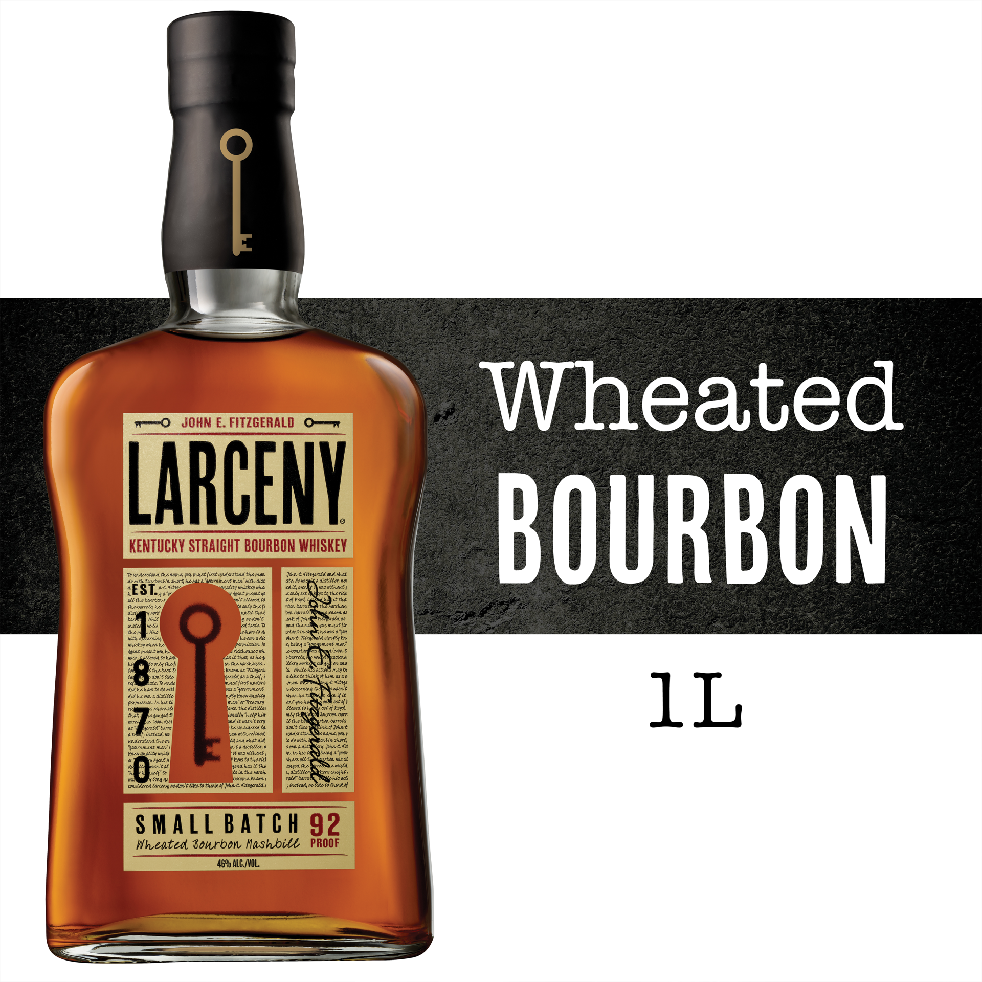 slide 2 of 3, Larceny Small Batch Bourbon, 1 liter