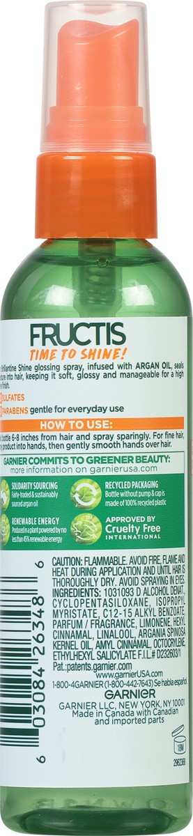 slide 5 of 9, Fructis Style Brilliantine Shine Glossing Spray, 3 fl oz