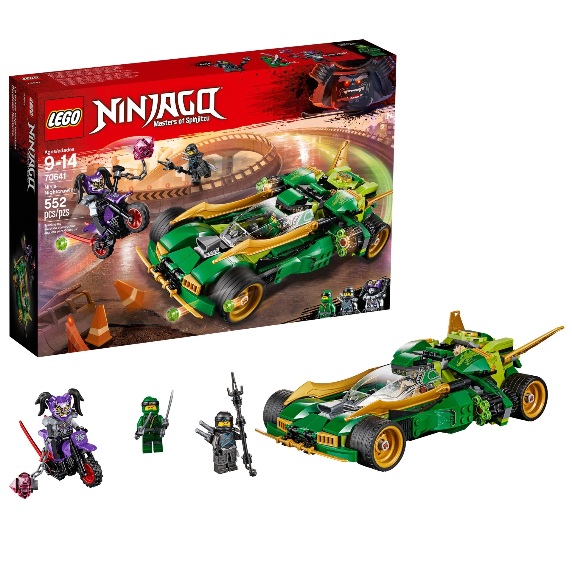 slide 1 of 8, LEGO Ninjago Ninja Nightcrawler 70641, 1 ct