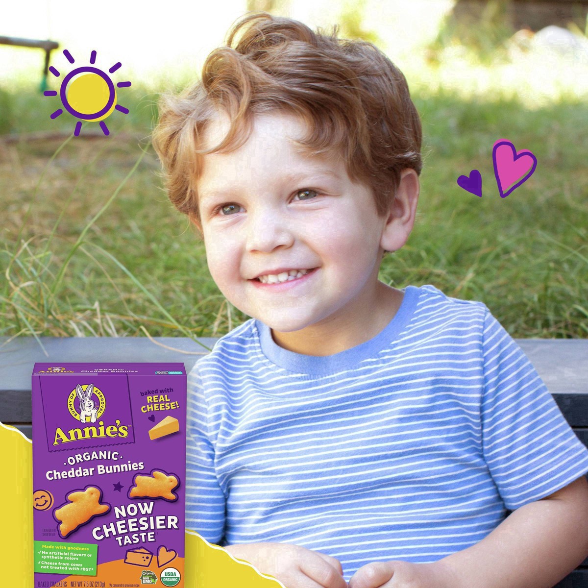 slide 9 of 98, Annie's Organic Cheddar Bunnies Baked Snack Crackers, Original, 7.5 oz, 7.5 oz