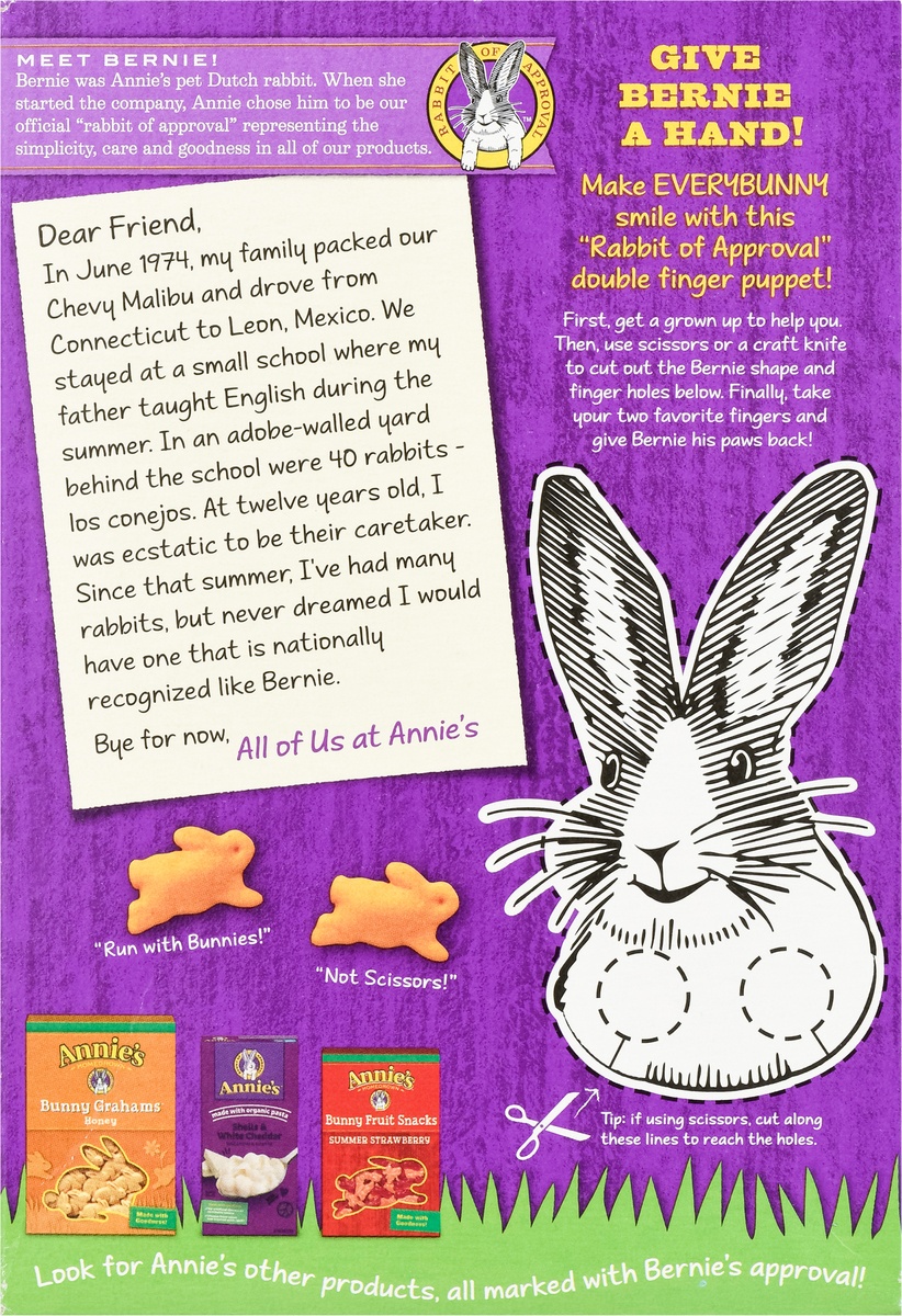 slide 9 of 10, Annie's Organic Cheddar Bunnies Baked Snack Crackers, 7.5 oz, 7.5 oz