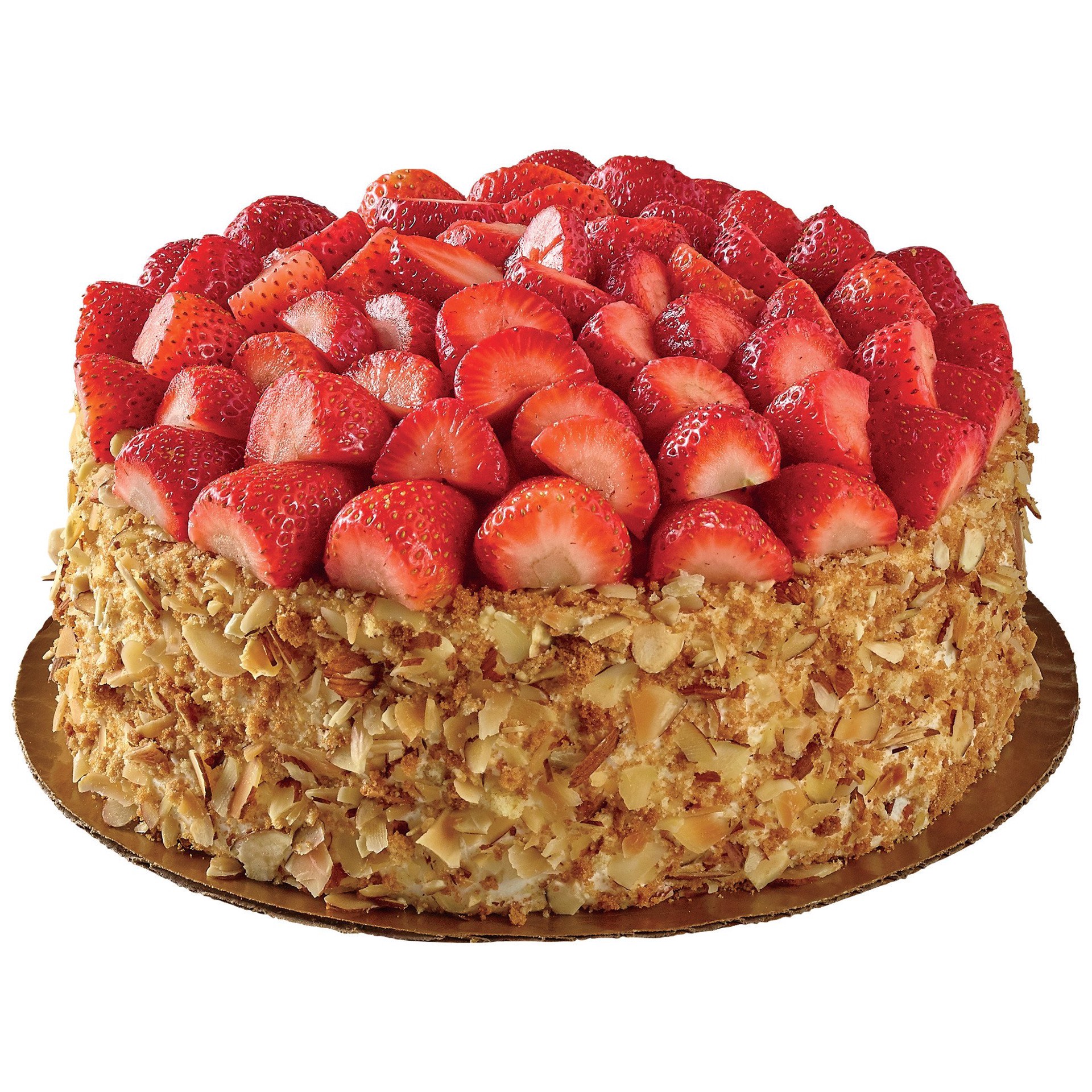 slide 1 of 1, H-E-B Bakery Heavenly Delight Sponge Cake, 8 in