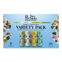 Two Chicks Craft Variety RTD Cocktail, 8 Pack