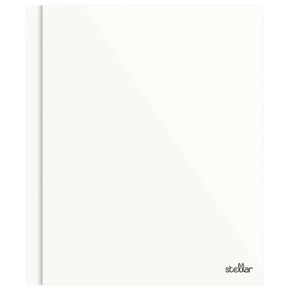 slide 1 of 2, Office Depot Brand Stellar Laminated 3-Prong Paper Folder, Letter Size, White, 1 ct