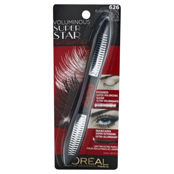 L'Oréal Voluminous Superstar Red Carpet Mascara 626 Extra Black 0.41 fl ...