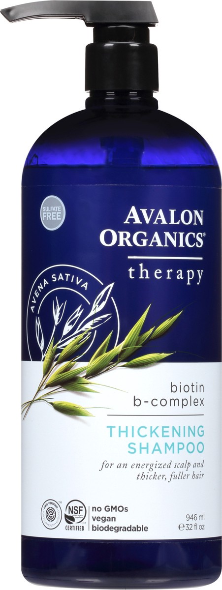 slide 4 of 7, Avalon Organics Hain Celestial Avalon Organics Biotin Therapy Shampoo, 32 fl oz