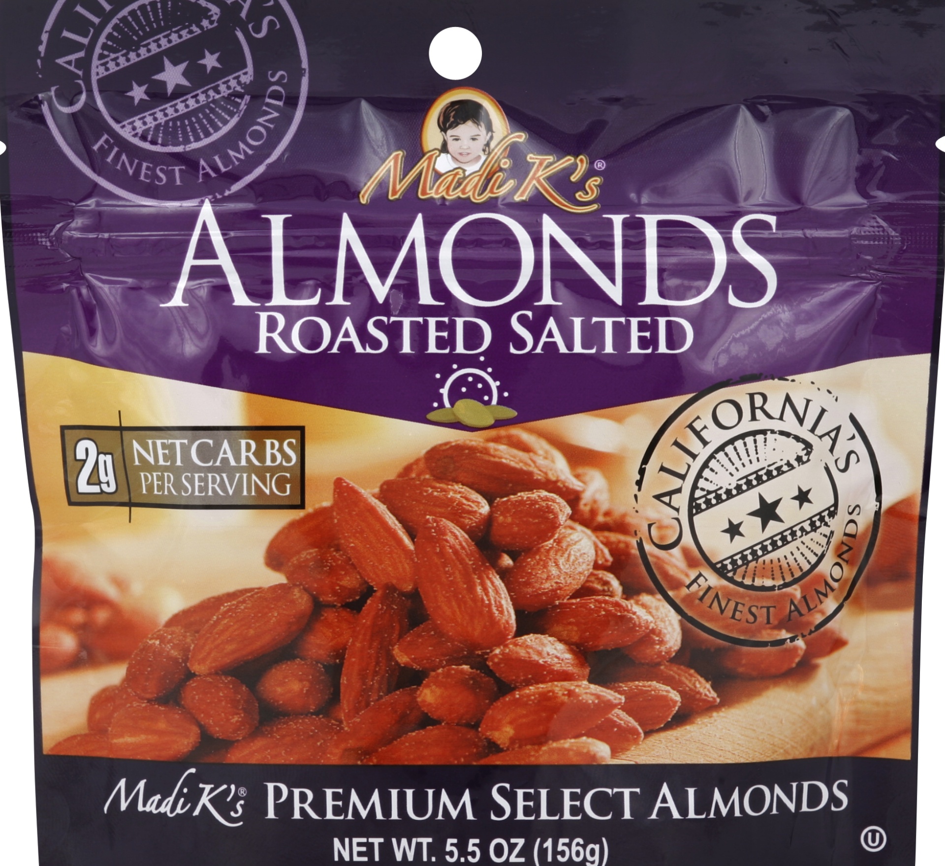 slide 1 of 3, Madi Ks Almonds 5.5 oz, 5.5 oz