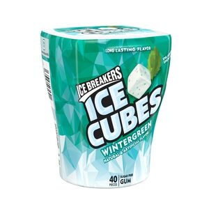 slide 1 of 1, Ice Breakers Ice Cubes Wintergreen Sugar Free Gum, 3.37 oz