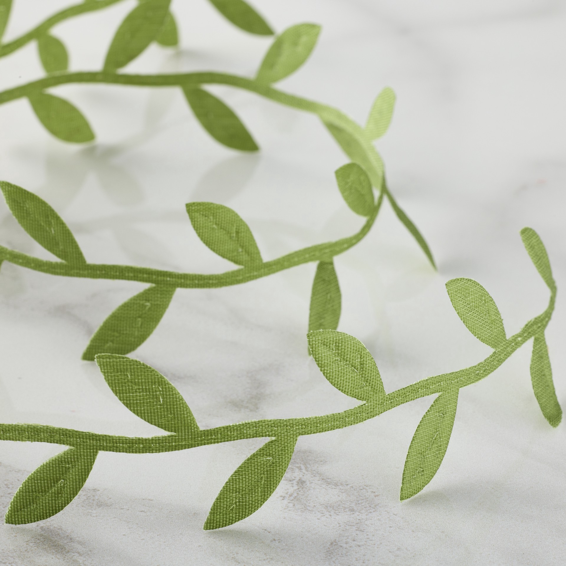 slide 2 of 2, 1" X 3yd. Green Leaf Ribbon By Celebrate It Classic, 1 in x 3 yd