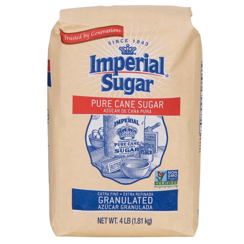 slide 1 of 6, Imperial Sugar Imperial Granulated Pure Cane Sugar, 4 lb