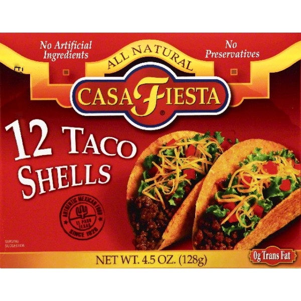 slide 1 of 3, Casa Fiesta Taco Shells, 12 ct