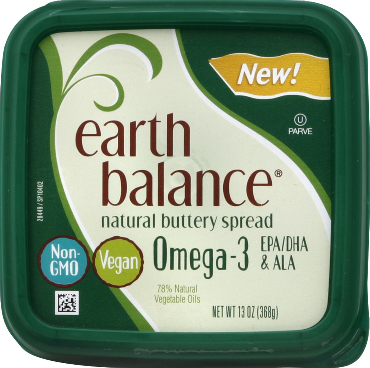 slide 4 of 5, Earth Balance Omega-3 Buttery Spread, 13 oz., 13 oz