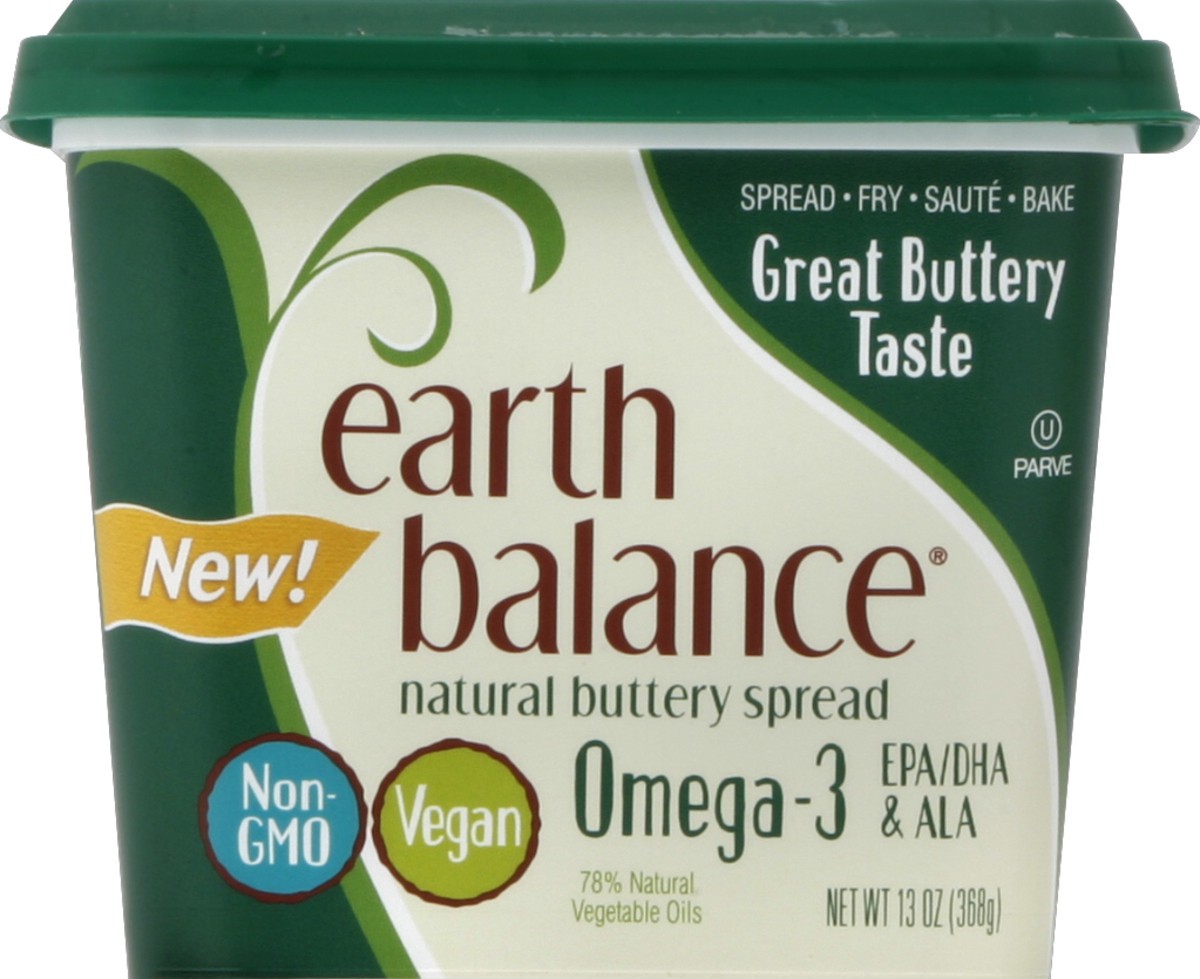 slide 5 of 5, Earth Balance Omega-3 Buttery Spread, 13 oz., 13 oz