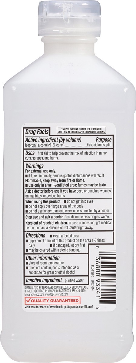 slide 5 of 9, TopCare Health 91% Isopropyl Alcohol 16 fl oz, 16 fl oz