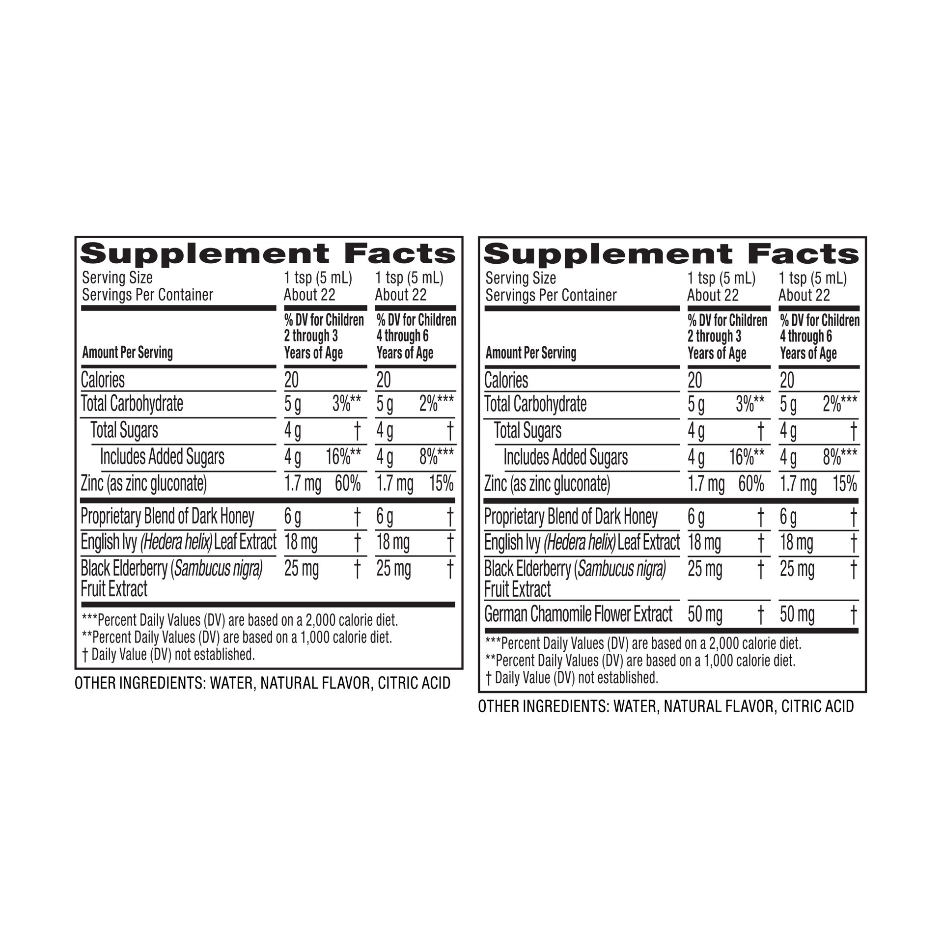 slide 4 of 5, Zarbee's Naturals Children's Cough Syrup + Mucus Day & Night Value Pack, Daytime & Nighttime Toddler Cough Syrup, Mixed Berry, Two Pack, 2 x 4 fl. oz, 8 fl oz