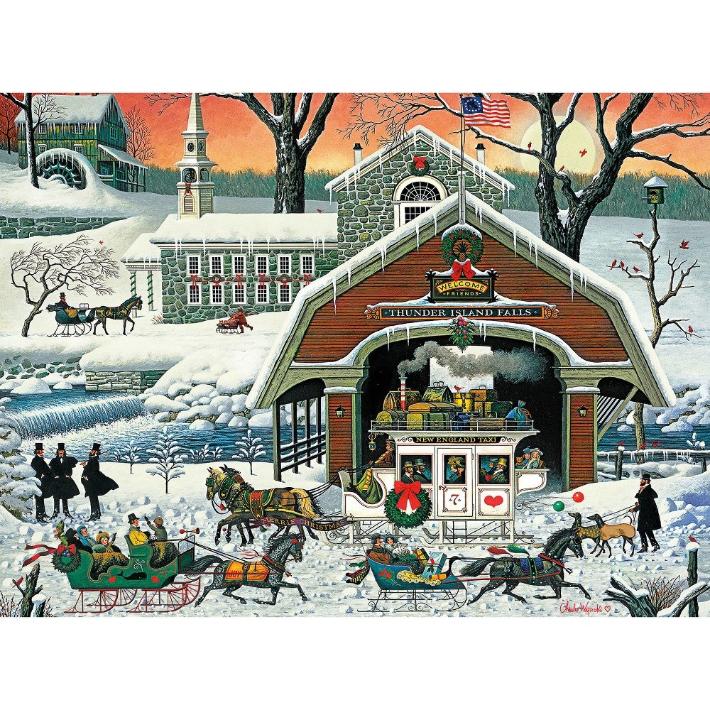 slide 2 of 2, Buffalo Games Charles Wysocki Jigsaw Puzzle Assorted Items, 1000 ct