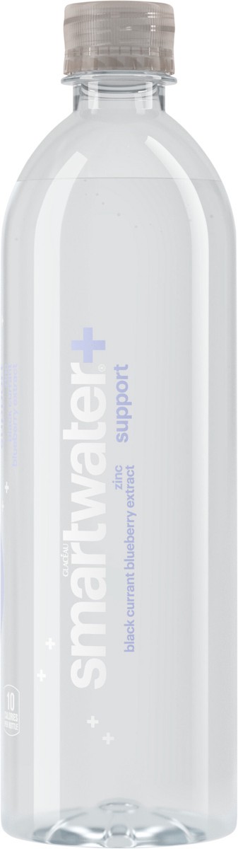 slide 3 of 7, smartwater Zinc Black Currant Blueberry Bottle- 23.7 fl oz, 700 ml