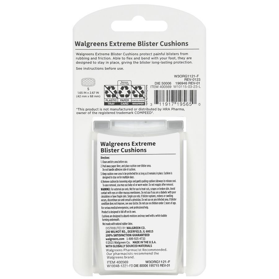 slide 5 of 5, Walgreens Extreme Blister Cushions, 5 ct