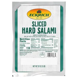 Eckrich Sliced Hard Salami, 2lb