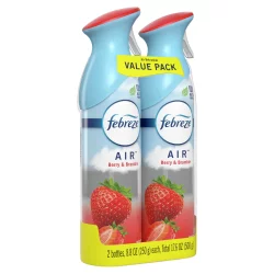 Febreze Air Freshener Spray, Odor-Fighting Room Spray, Berry & Bramble Scent, 8.8oz, 2 Count