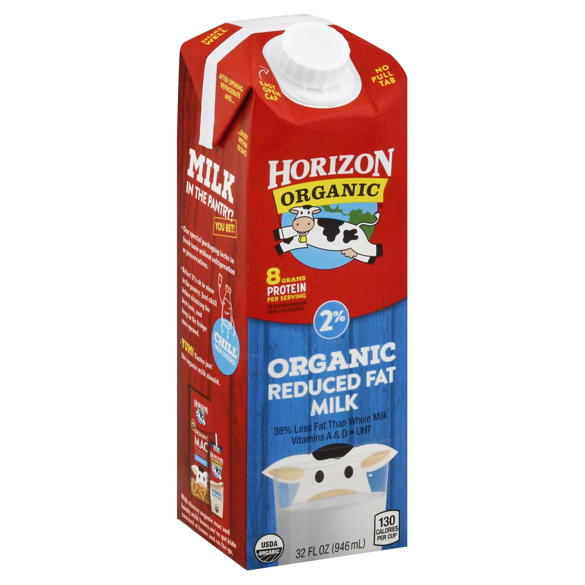 slide 1 of 1, Horizon Organic 2% Reduced Fat Milk, 32 oz