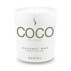 Stone Candles Santal Coconut Wax Candle