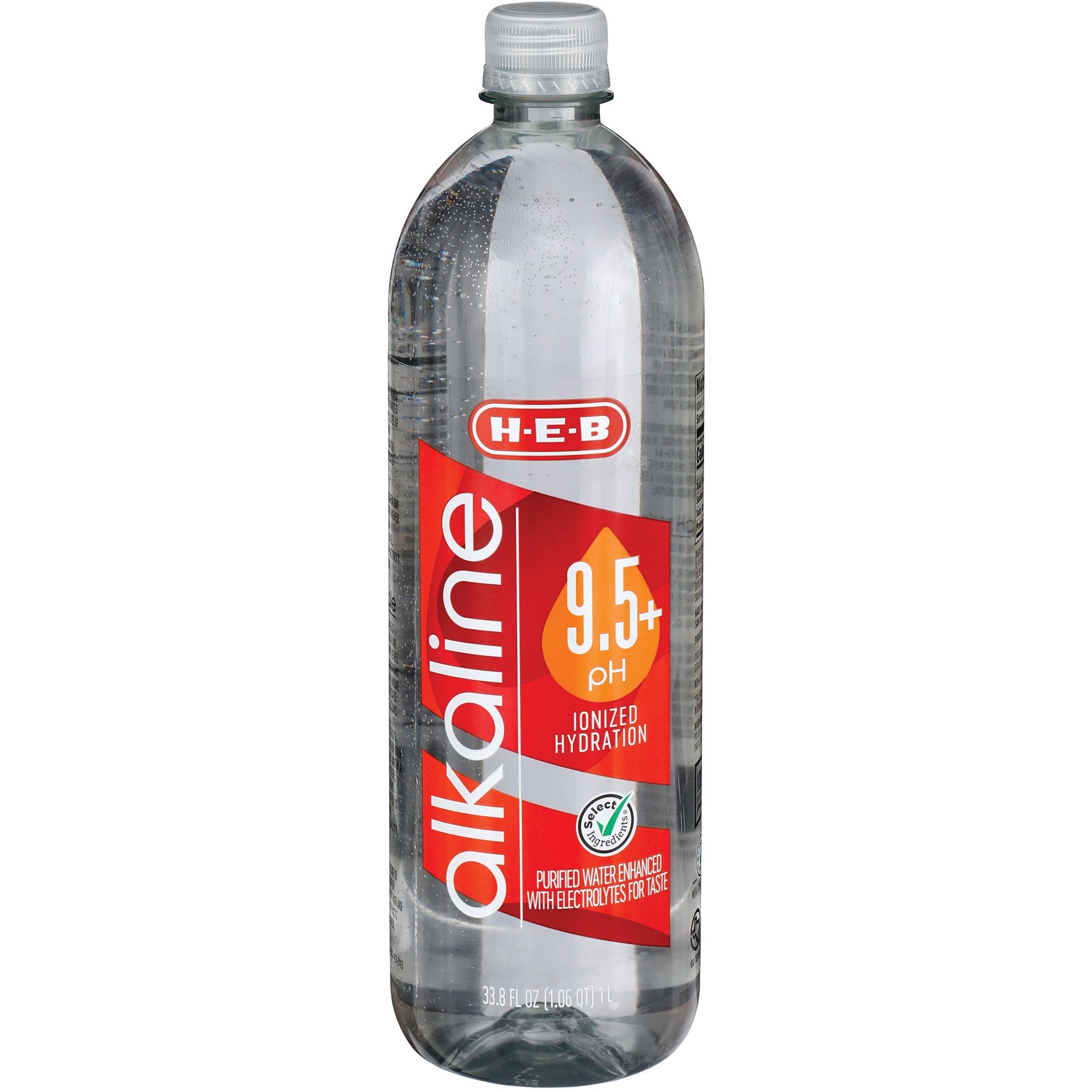 slide 1 of 1, H-E-B Alkaline Water, 1 liter
