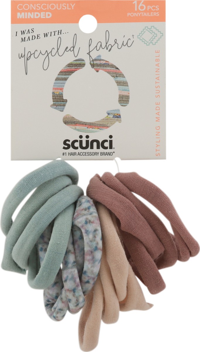 slide 4 of 9, scünci Consciously Minded Ponytailers 16 ea, 16 ct