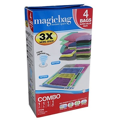 slide 1 of 1, MagicBag Space Saver Bags Combo Set, 4 ct