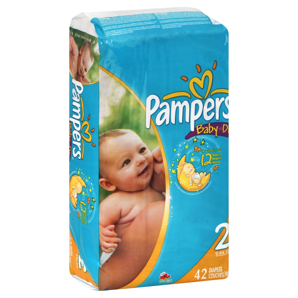 slide 1 of 7, Pampers Diapers , 42 ct