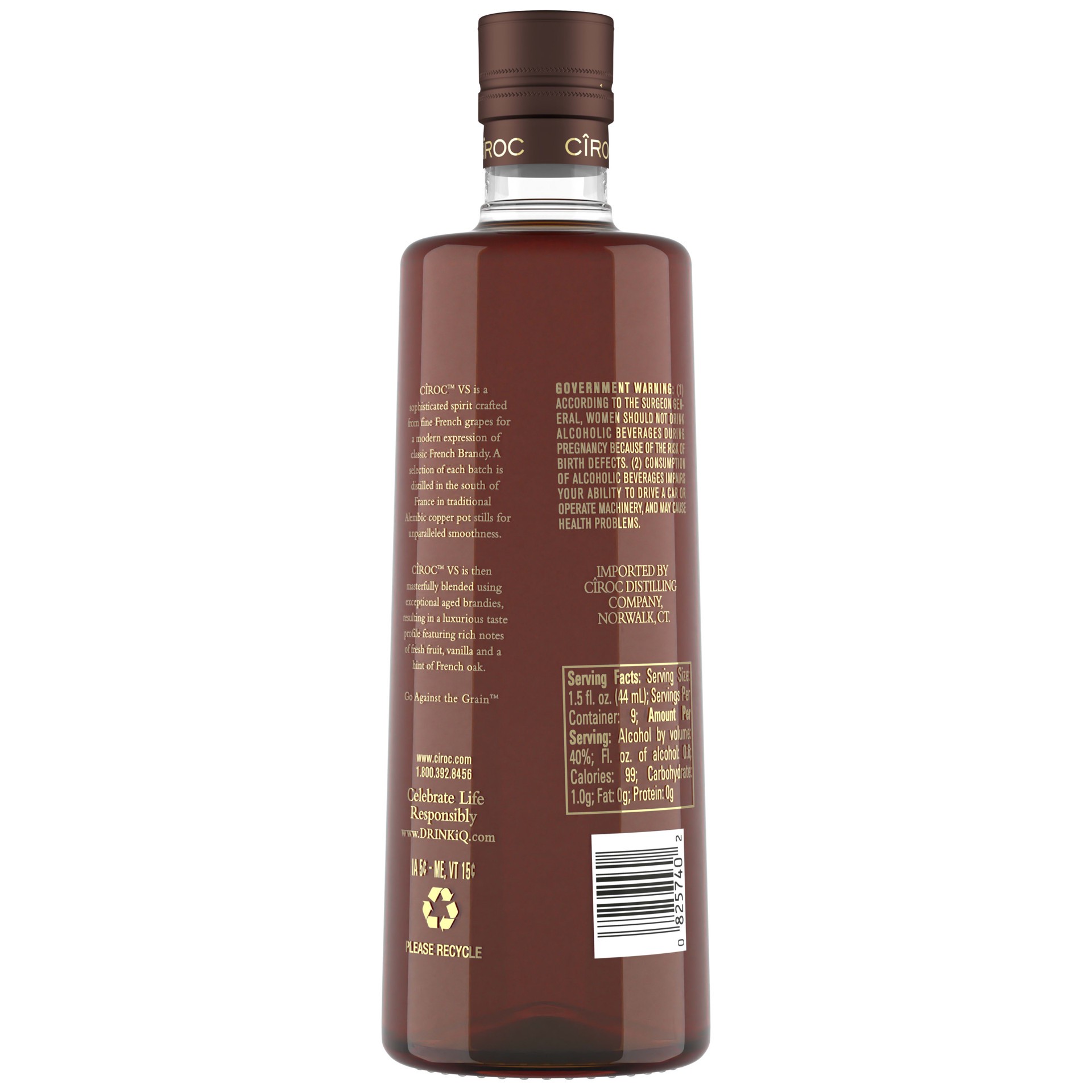 slide 3 of 4, CIROC VS French Brandy, 375 mL, 375 ml