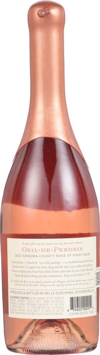 slide 5 of 9, Belle Glos Rose Pinot Noir, 750 ml