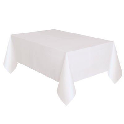 slide 1 of 1, Unique Industries Solid White Table Cover, 1 ct