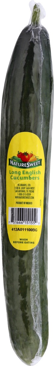 slide 8 of 11, NatureSweet Long English Cucumbers 1 ea, 1 ea