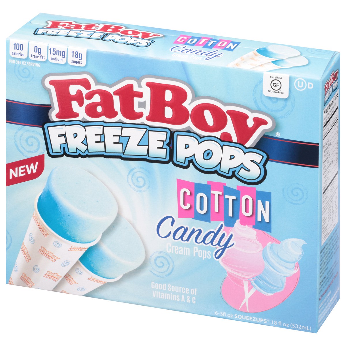 slide 7 of 9, Fat Boy Freeze Pops Cotton Cdy Freeze Six, 6 ct