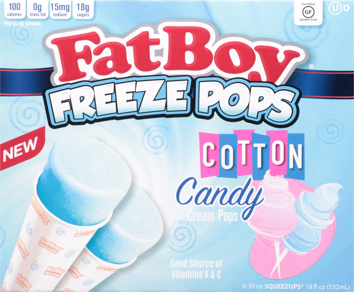 slide 8 of 9, Fat Boy Freeze Pops Cotton Cdy Freeze Six, 6 ct