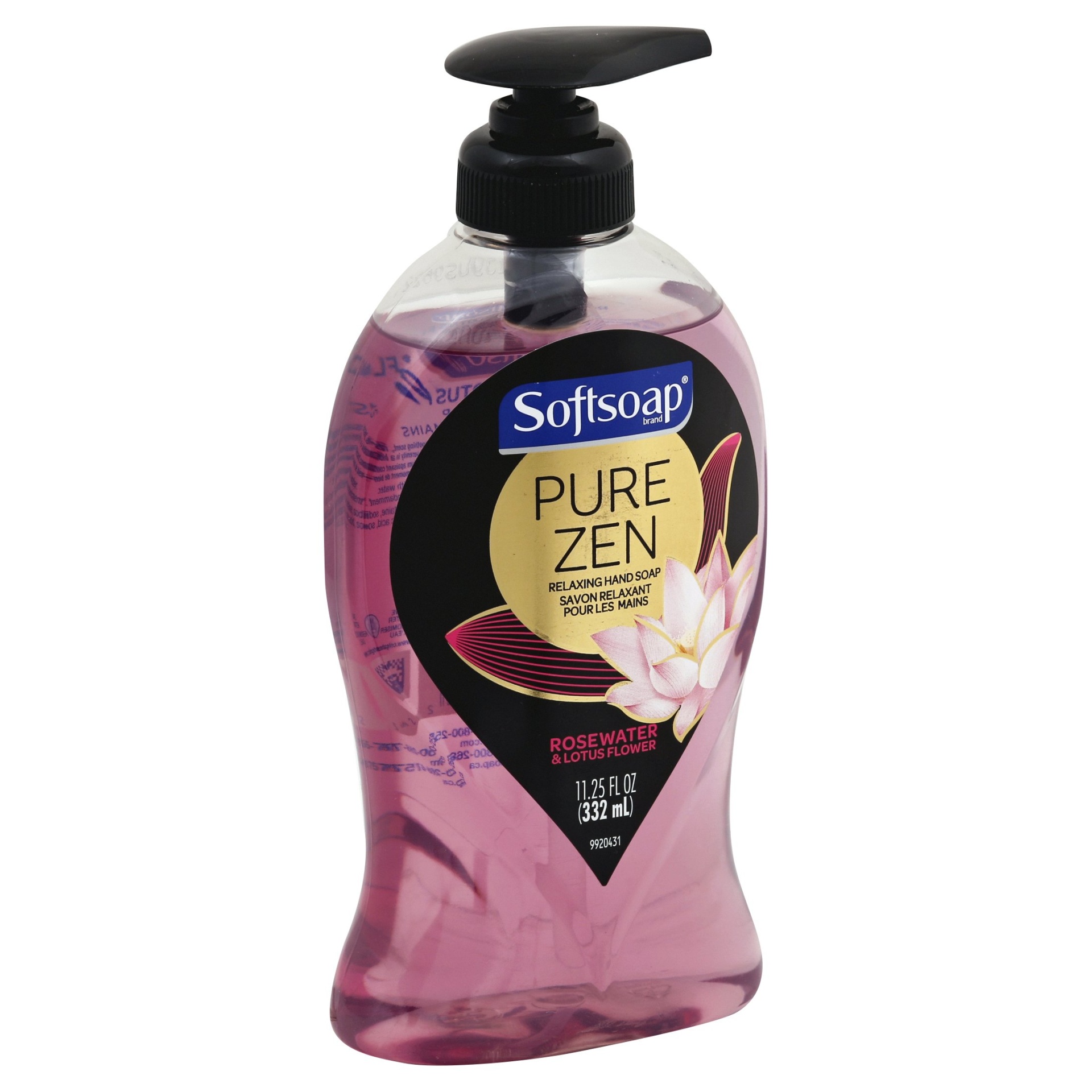 slide 1 of 1, Softsoap Pure Zen Liquid Hand Soap, Rose & Lotus, 11.25 fl oz