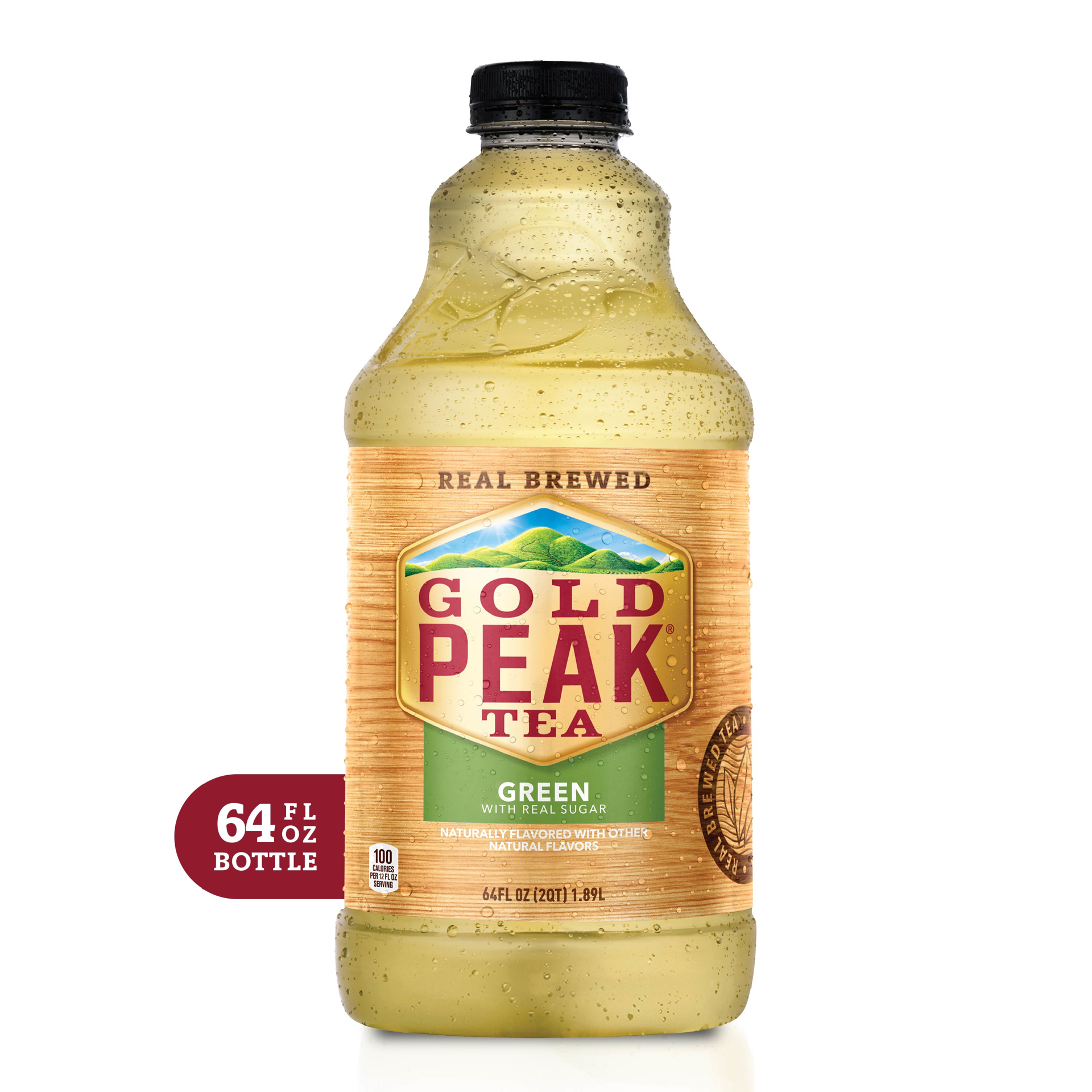 slide 1 of 14, Gold Peak Iced Green Tea, 64 oz