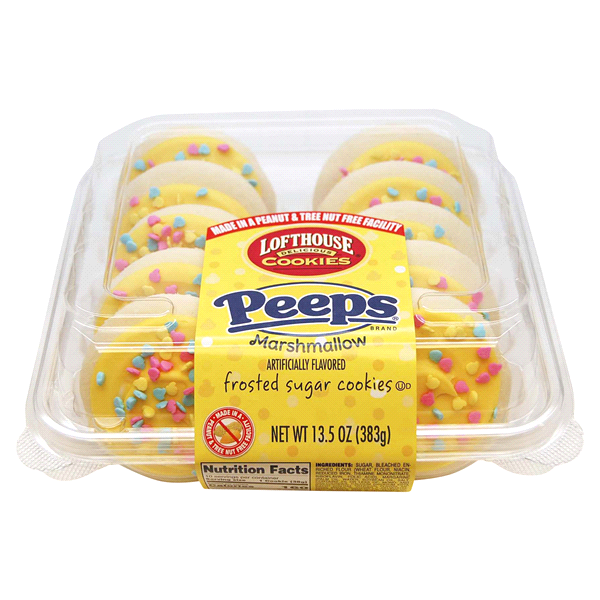 slide 1 of 1, Lofthouse Peep Marshmallow Frosted Sugar Cookies, 13.5 oz