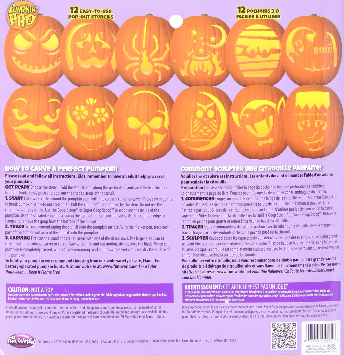 slide 6 of 11, Pumpkin Pro Family 8+ Carving Kit 20 CT 20 ea, 20 ct